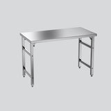 stainless steel Folded Worktable